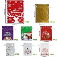 Christmas Cartoon Style Cute Santa Claus Plastic Family Gathering Party Festival Gift Bags main image 4