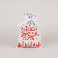 Christmas Cartoon Style Cute Santa Claus Plastic Family Gathering Party Festival Gift Bags sku image 1