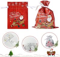 Christmas Cartoon Style Cute Santa Claus Plastic Family Gathering Party Festival Gift Bags main image 3