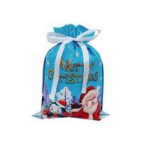 Christmas Cartoon Style Cute Santa Claus Plastic Family Gathering Party Festival Gift Bags sku image 10