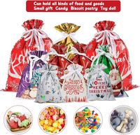 Christmas Cartoon Style Cute Santa Claus Plastic Family Gathering Party Festival Gift Bags main image 2