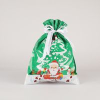 Christmas Cartoon Style Cute Santa Claus Plastic Family Gathering Party Festival Gift Bags sku image 8