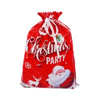 Christmas Cartoon Style Cute Santa Claus Plastic Family Gathering Party Festival Gift Bags sku image 20