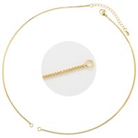 Simple Style Round Copper Plating 18k Gold Plated Necklace sku image 1