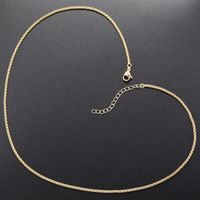 Simple Style Solid Color Copper Plating 18k Gold Plated Necklace main image 1
