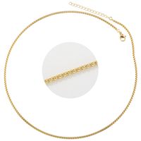 Simple Style Solid Color Copper Plating 18k Gold Plated Necklace sku image 1