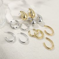 Wholesale Jewelry Modern Style Simple Style Solid Color Plastic Earrings main image 3