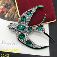 Elegant Luxurious Animal Alloy Inlay Zircon Women's Brooches main image 4