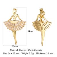 Sun Moon XINGX Universe Star Copper Zircon Pendant Perfume Bottle Ballet Palm Eye Necklace Decorative Pendant sku image 9