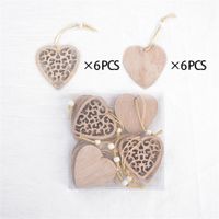 Christmas Pastoral Christmas Tree Angel Star Solid Wood Party Street Hanging Ornaments Ornaments main image 3