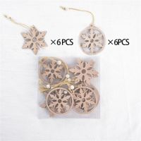 Christmas Pastoral Christmas Tree Angel Star Solid Wood Party Street Hanging Ornaments Ornaments main image 5