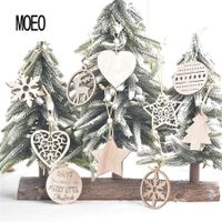 Christmas Pastoral Christmas Tree Angel Star Solid Wood Party Street Hanging Ornaments Ornaments main image 1