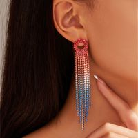 Glamour Gland Alliage Incruster Strass Femmes Boucles D'oreilles sku image 11