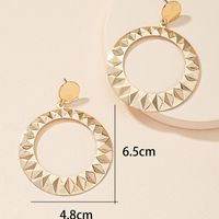 1 Pair Retro Lady Roman Style Geometric Plating Alloy Drop Earrings main image 3