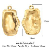 Simple Style Infinity Horns Titanium Steel Inlay Rhinestones Charms Jewelry Accessories sku image 1