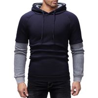 Sudaderas Con Capucha Para Hombre Manga Larga Casual Bloque De Color main image 2