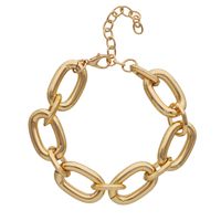Exaggerated Solid Color Alloy Plating Chain Gold Plated Women's Bracelets sku image 4