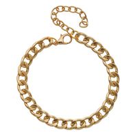 Exaggerated Solid Color Alloy Plating Chain Gold Plated Women's Bracelets sku image 1