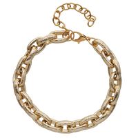 Exaggerated Solid Color Alloy Plating Chain Gold Plated Women's Bracelets sku image 3