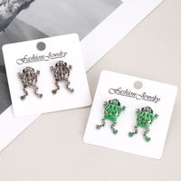 1 Pair Hip-hop Funny Frog Alloy Ear Studs main image 5