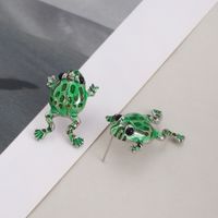 1 Pair Hip-hop Funny Frog Alloy Ear Studs main image 3