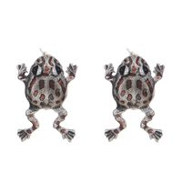 1 Pair Hip-hop Funny Frog Alloy Ear Studs sku image 1