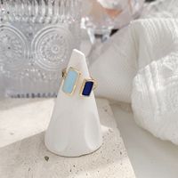 Simple Style Classic Style Color Block Gold Plated Alloy Wholesale Rings main image 3