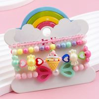 Princess Cute Sweet Clouds Ice Cream Heart Shape Arylic Resin Girl's Bracelets main image 1