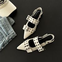 Women's Streetwear Solid Color Point Toe Fashion Sandals sku image 8
