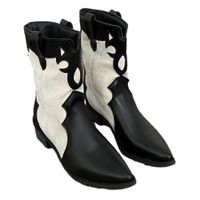 Women's British Style Color Block Solid Color Point Toe Classic Boots main image 6