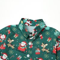 Christmas Cute Animal Abstract Cotton Boys Clothing Sets main image 5