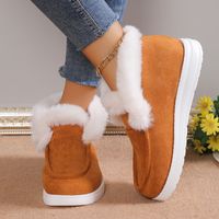 Women's Casual Solid Color Round Toe Cotton Shoes main image 6