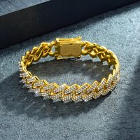 Hip Hop Exagerado Rock Collar Aleación Embutido Diamantes De Imitación Hombres Collar Colgante sku image 3