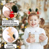 Christmas Cartoon Style Antlers Plastic Party Festival Headband main image 4