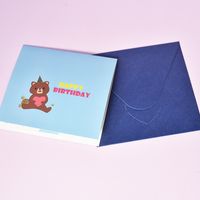 Birthday Cartoon Style Cute Bear Paper Birthday Festival Card main image 6