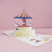 Birthday Cartoon Style Cute Cake Paper Card Birthday Festival Card main image 4