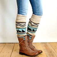 Women's Casual Vintage Style Geometric Polyacrylonitrile Fiber Over The Knee Socks A Pair main image 1
