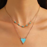 Vintage Style Heart Shape Candy Alloy Plating Women's Pendant Necklace main image 1