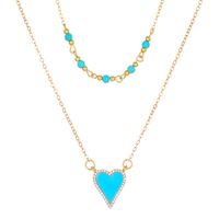 Vintage Style Heart Shape Candy Alloy Plating Women's Pendant Necklace main image 2