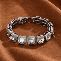 Hip-hop Exaggerated Punk Solid Color Alloy Plating Inlay Rhinestones Unisex Bracelets Necklace main image 2