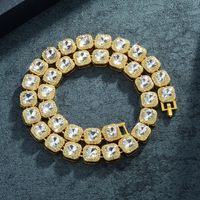 Hip-hop Exaggerated Punk Solid Color Alloy Plating Inlay Rhinestones Unisex Bracelets Necklace main image 7