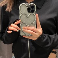 Cute Basic Heart Shape Silica Gel   Phone Cases main image 3
