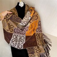 Women's Cute Vintage Style Cat Imitation Cashmere Scarf sku image 8