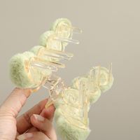 Cute Solid Color Plush Hair Claws main image 4