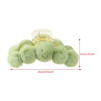 Cute Solid Color Plush Hair Claws main image 2