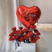 Wedding Season Valentine's Day Cartoon Style Sweet Heart Shape Aluminum Film Indoor Party Balloons sku image 11
