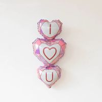 Hochzeitssaison Valentinstag Cartoon-stil Süss Herzform Aluminiumfolie Innen Gruppe Luftballons sku image 25