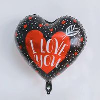 Wedding Season Valentine's Day Cartoon Style Sweet Heart Shape Aluminum Film Indoor Party Balloons sku image 6