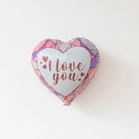 Wedding Season Valentine's Day Cartoon Style Sweet Heart Shape Aluminum Film Indoor Party Balloons sku image 2