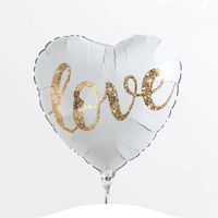 Wedding Season Valentine's Day Cartoon Style Sweet Heart Shape Aluminum Film Indoor Party Balloons sku image 14